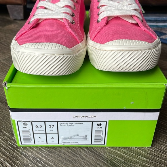 Cariuma OCA Low Sneaker Pink Lemonade 6.5 - Picture 2 of 6